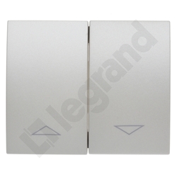 KLAWISZ PODWÓJNY DO MECHANIZMÓW STEROWANIA ROLETAMI PEARL SISTENA LIFE - 771514 - LEGRAND