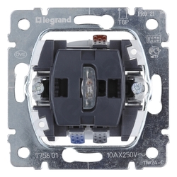 MECHANIZM ŁĄCZNIKA POJEDYNCZEGO Z WSKAŹNIKIEM POMARAŃCZOWY SISTENA LIFE - 775601 - LEGRAND