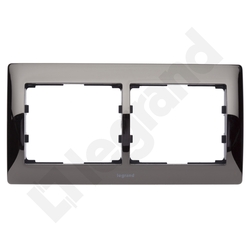 RAMKA PODWÓJNA POZIOMA METAL NICKEL SISTENA LIFE PRODUKT WYCOFANY Z OFERTY - 771942 - LEGRAND
