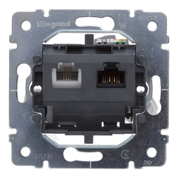 GNIAZDO TELEFONICZNE RJ11/RJ45 KAT. 6 UTP SISTENA LIFE - 775781 - LEGRAND