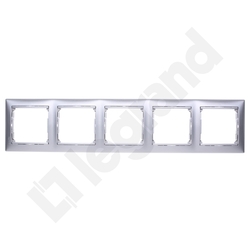 RAMKA PIĘCIOKROTNA POZIOMA ALUMINIUM VALENA - 770155 - LEGRAND