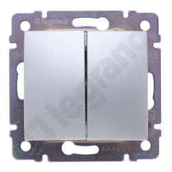ŁĄCZNIK SCHODOWY PODWÓJNY 10 AX ALUMINIUM VALENA - 770108 - LEGRAND