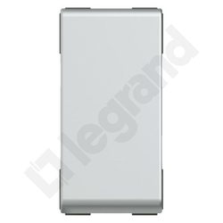 ŁĄCZNIK JEDNOBIEGUNOWY/SCHODOWY - 1 MODUŁ ALUMINIUM 10AX-250V MOSAIC - 079201 - LEGRAND
