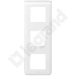 RAMKA POTRÓJNA PIONOWA 2 MODUŁY 3X2M BIAŁA MOSAIC - 078823 - LEGRAND