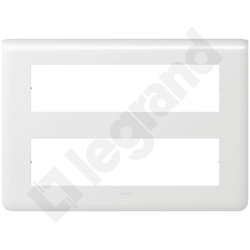 RAMKA PODWÓJNA POZIOMA 8 MODUŁOW 2X8M BIAŁA MOSAIC - 078837 - LEGRAND