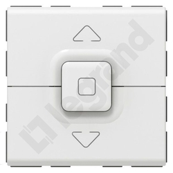 PRZYCISK STEROWANIA ROLET 500W - 2 MODUŁY BIAŁY MOSAIC  - 077025 - LEGRAND
