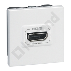 GNIAZDO HDMI TYPU A - 2 MODUŁY BIAŁE MOSAIC - 078768 - LEGRAND