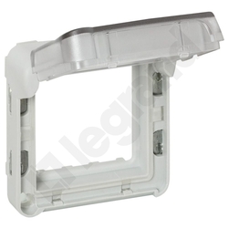 ADAPTER Z KLAPKĄ PRZYCIEMNIONĄ DO MECHANIZMÓW SZARY/BIAŁY PLEXO55 - 069580 - LEGRAND
