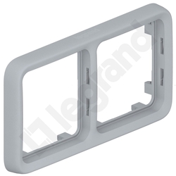 UCHWYT PODWÓJNY POZIOMY DO INSTALACJI P/TJ SZARY PLEXO55 - 069683 - LEGRAND