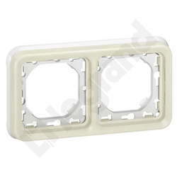 UCHWYT PODWÓJNY POZIOMY DO INSTALACJI P/T BIAŁY/ ECRU PLEXO55 - 069694 - LEGRAND