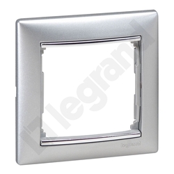 RAMKA POJEDYNCZA ALUMINIUM/SREBRO VALENA - 770351 - LEGRAND