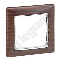 RAMKA POJEDYNCZA WENGE/SREBRO VALENA - 770371 - LEGRAND