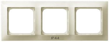 RAMKA POTRÓJNA DO ŁĄCZNIKÓW IP44 ECRU IMPRESJA - RH-3Y/27 - OSPEL