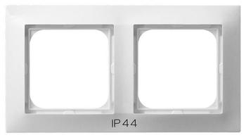 RAMKA PODWÓJNA BIAŁA DO ŁĄCZNKÓW IP44 IMPRESJA - RH-2Y/00 - OSPEL