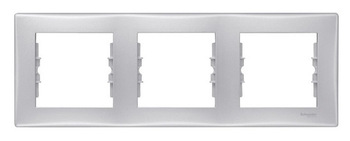 RAMKA POTRÓJNA POZIOMA ALUMINIUM SEDNA - SDN5800560 - SCHNEIDER ELECTRIC