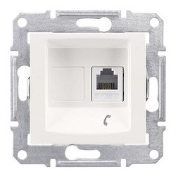 GNIAZDO TELEFONICZNE MODUŁ KREMOWE SEDNA - SDN4101123 - SCHNEIDER ELECTRIC