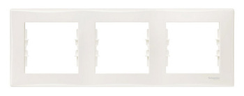 RAMKA POTRÓJNA POZIOMA KREMOWA SEDNA - SDN5800523 - SCHNEIDER ELECTRIC
