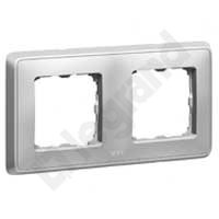 RAMKA PODWÓJNA POZIOM/PION ALUMINIUM CARIVA - 773672 - LEGRAND