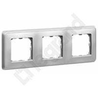 RAMKA POTRÓJNA POZIOM/PION ALUMINIUM CARIVA - 773673 - LEGRAND