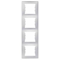 RAMKA POCZWÓRNA PIONOWA ALUMINIUM SEDNA - SDN5802060 - SCHNEIDER ELECTRIC