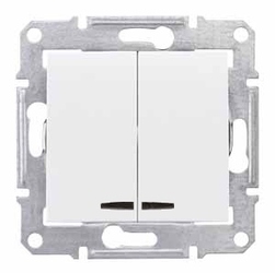 ŁĄCZNIK ŚWIECZNIKOWY Z PODŚWIETLENIEM MODUŁ BIALY SEDNA - SDN0300321 - SCHNEIDER ELECTRIC
