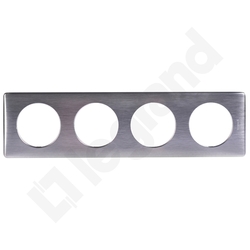 RAMKA POCZWÓRNA POZIOMA/PIONOWA ALUMINIUM CELIANE - 068924 - LEGRAND