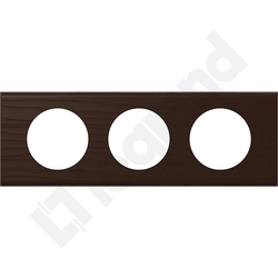 RAMKA POTRÓJNA POZIOMA/PIONOWA WENGE CELIANE - 069203 - LEGRAND