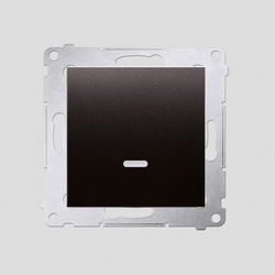 ŁĄCZNIK JEDNOBIEGUNOWY Z PODŚWIETLENIEM LED (MODUŁ) 10AX ANTRACYT SIMON 54 - DW1L.01/48 - KONTAKT SIMON