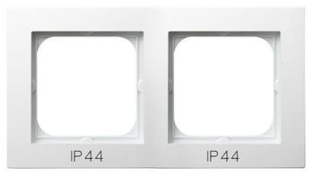 RAMKA PODWÓJNA BIAŁA DO ŁĄCZNIKÓW IP44 AS - RH-2G/00 - OSPEL