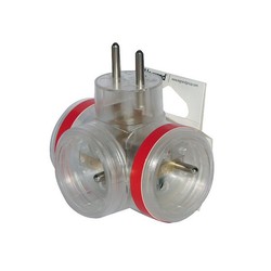 ROZGAŁĘŹNIK WTYCZKOWY 3-GNIAZDA 3X2P+Z 16 A TRANSPARENTNY HELMO - 50634 - LEGRAND