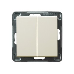 ŁĄCZNIK PODWÓJNY ZWIERNY ECRU SONATA - ŁP-17R/m/27 - OSPEL