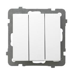 ŁĄCZNIK POTRÓJNY BIAŁY AS - ŁP-13G/M/00 - OSPEL