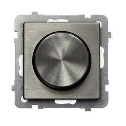 ŚCIEMNIACZ PRZYCISKOWYO-OBROTOWY STAL INOX SONATA - ŁP-8RM/M/37 - OSPEL