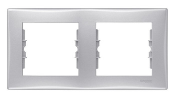RAMKA PODWÓJNA POZIOMA HERMETYCZNA IP44 ALUMINIUM SEDNA - SDN5810360 - SCHNEIDER ELECTRIC