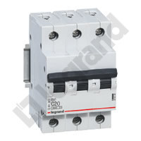 WYŁĄCZNIK NADPRĄDOWY C 20A 3 POLOWY CHARAKTERYSTYKA C RX3 - 419236 - LEGRAND