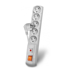 LISTWA ZABEZPIECZAJĄCA ACAR F5/5M 5 GNIAZD Z UZIEMIENIEM 5M - F5/5M/CZARNY - ACAR