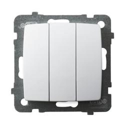ŁĄCZNIK POTRÓJNY BIAŁY KARO - ŁP-13S/m/00 - OSPEL