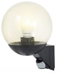 OPRAWA ZEWNĘTRZNA KINKIET 60W IP44 CZARNA Z CZUJNIKIEM RUCHU PIR L 585 C - ST005535 - LANGE ŁUKASZUK