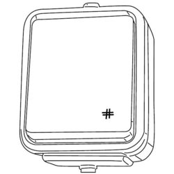ŁĄCZNIK KRZYŻOWY N/T IP44 CZARNY CEDAR WNT-700C  - WNT700C05 - SCHNEIDER ELECTRIC