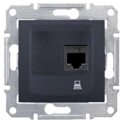 GNIAZDO KOMPUTEROWE KAT. 5E EKRANOWANE, GRAFITOWE SEDNA - SDN4500170 - SCHNEIDER ELECTRIC