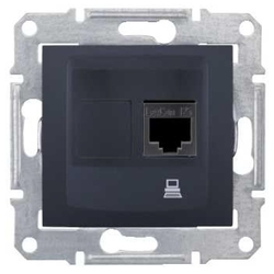 GNIAZDO KOMPUTEROWE KAT. 6 EKRANOWANE, GRAFITOWE SEDNA - SDN4900170 - SCHNEIDER ELECTRIC