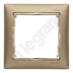RAMKA POJEDYNCZA ZŁOTY MAT / ZłOTO VALENA  - 770301 - LEGRAND