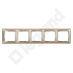 RAMKA PIĘCIOKROTNA ZŁOTY MAT / ZłOTO VALENA  - 770305 - LEGRAND