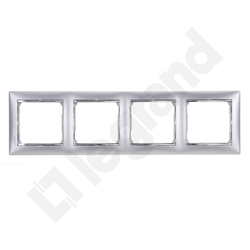 RAMKA POCZWÓRNA ALUMINIUM SZCZOTKOWANE VALENA  - 770334 - LEGRAND