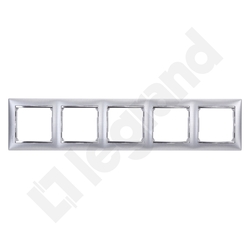 RAMKA PIĘCIOKROTNA ALUMINIUM SZCZOTKOWANE VALENA  - 770335 - LEGRAND