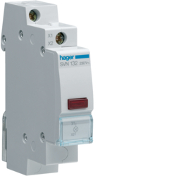 LAMPKA SYGNALIZACYJNA CZERWONA 12/48V AC - SVN132 - HAGER - BERKER