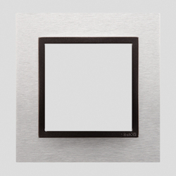 RAMKA POJEDYNCZA NATURE-METAL INOX YANG IP20/IP44* SIMON 54 NATURE - DRN1/76 - KONTAKT SIMON