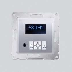 RADIO CYFROWE Z WYŚWIETLACZEM (MODUŁ) SREBRNY SIMON 54 - D75252.01/43 - KONTAKT SIMON