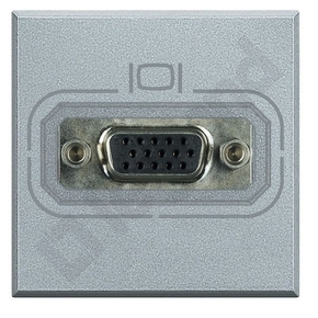 GNIAZDO WIDEO HD15 2 MODUŁY ALU AXOLUTE - HC4282 - LEGRAND