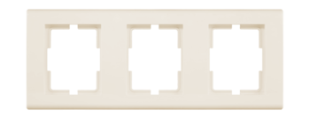 RAMKA POTRÓJNA KREMOWA CATRIN  - 2173-01 - ELEKTRO-PLAST NASIELSK